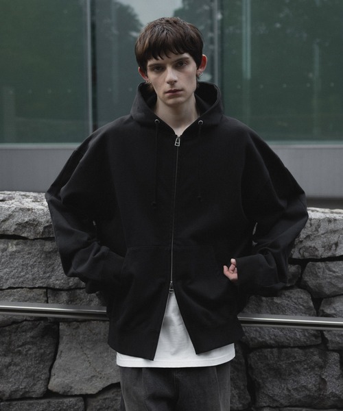 loose basic oversize zip hoodie / ルーズベーシックオーバーサイズ