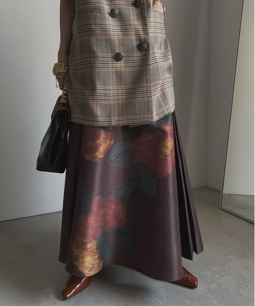 Ameri（アメリ）の「ELLIE ASYMMETRY PLEATS SKIRT（スカート）」 - WEAR