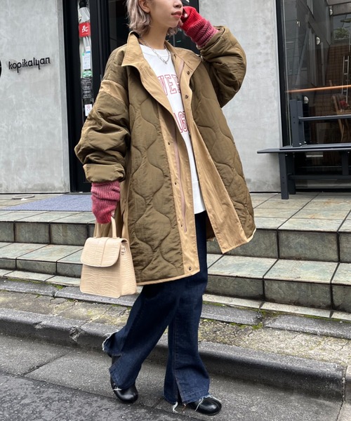 CIAOPANIC（チャオパニック）の「キルティングスタンドカラーオーバー