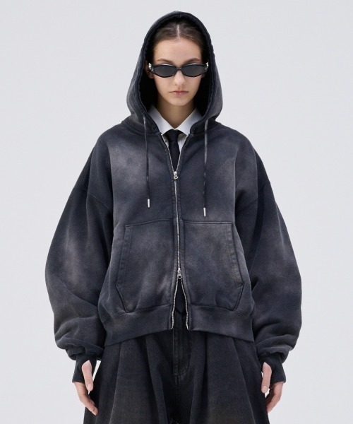 Heavy weight double zip-up hoodie /ヘビーウェイトダブルジップ