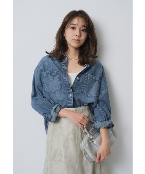 JUSGLITTY（ジャスグリッティー）の「シャイニーチュール刺繍スカート