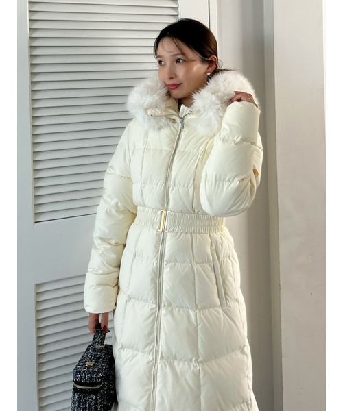 セール】【00サイズあり】スタイルアップフレンチダウンロングコート