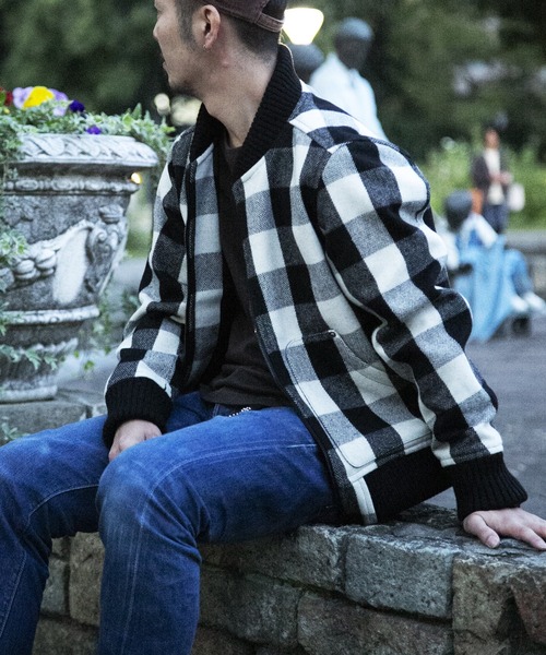 TMT（ティーエムティー）の「バッファローチェック ウールジャケット