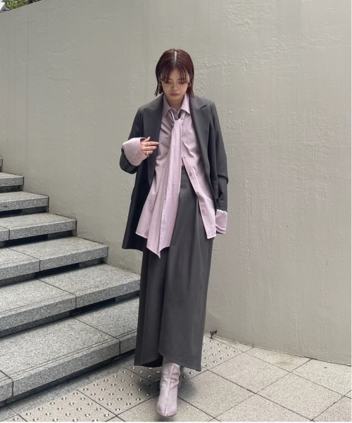 UND UNEVENNESS TIE BLOUSE（シャツ/ブラウス）｜Ameri（アメリ）の