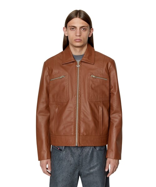 DIESEL（ディーゼル）の「メンズ レザージャケット（ライダース