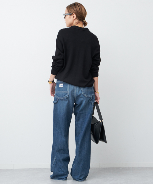 Deuxieme Classe Lee 別注 デニムワイドペインターパンツ 34