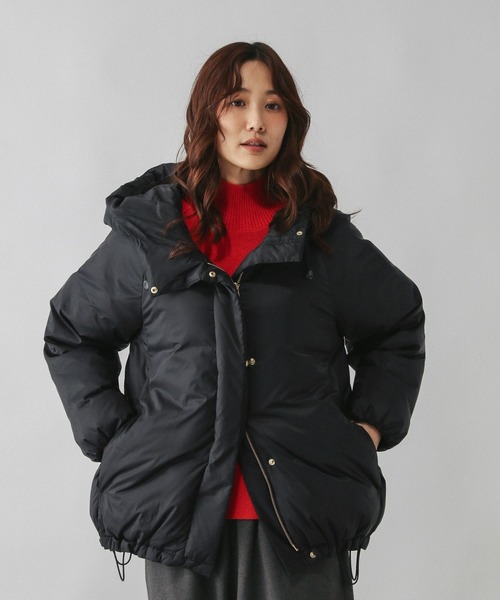 セール】エアリュクスダウンフードブルゾン/495695（ダウンジャケット