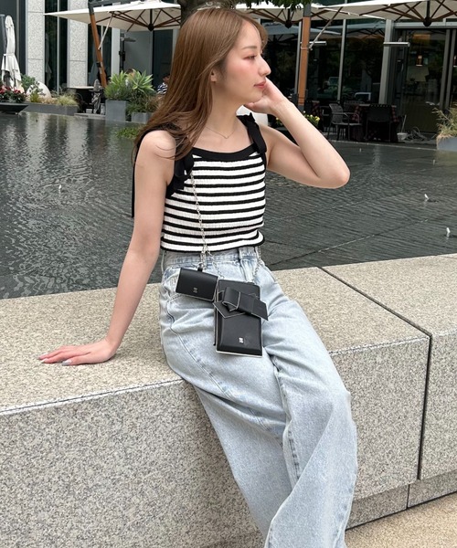 FRAY I.D（フレイアイディー）の「ショルダーリボンニットプルオーバー