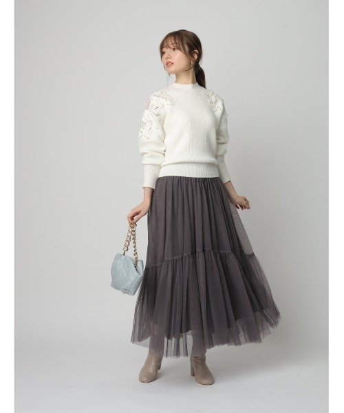 Apuweiser-riche（アプワイザーリッシェ）の「アシメレースニット