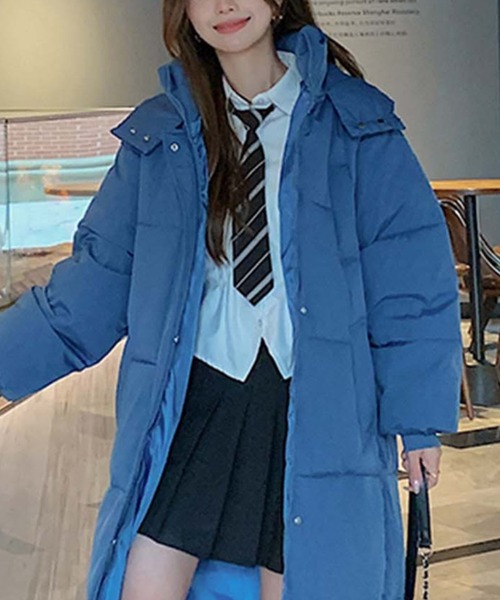 Girly Doll（ガーリードール）の「フード付きロングエコダウンコート