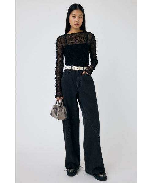 MOUSSY（マウジー）の「【セットアップ対応】CURVED LINE PANEL BAGGY
