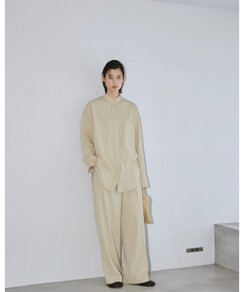 TODAYFUL（トゥデイフル）の「スタンドカラーツイルシャツ（シャツ