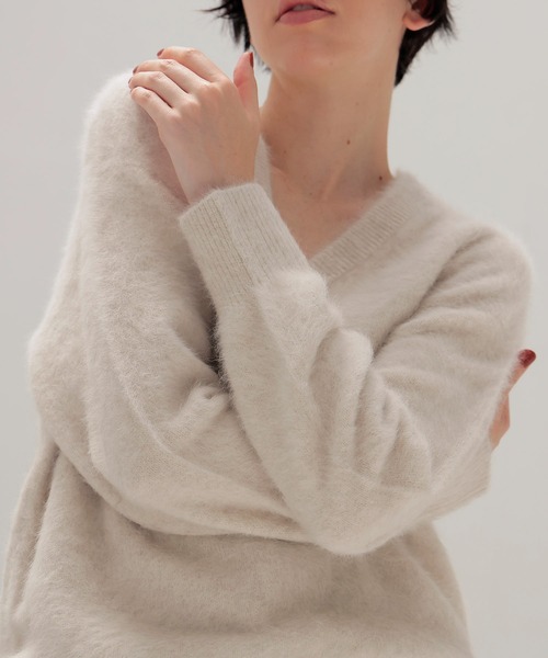 DRESSLAVE（ドレスレイブ）の「fox cashmere vneck pullover