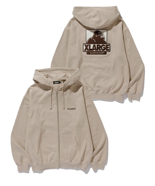 OG BOX ZIP UP HOODED SWEATSHIRT（パーカー）｜XLARGE（エクストラ