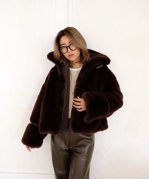 ALEXIA STAM（アリシアスタン）の「Fake Fur Jacket / フェイクファー