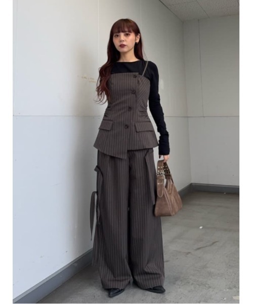 セール】ASYMMETRY MANISH BUSTIER アシンメトリー マニッシュ