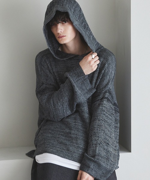 セール】メランジニットプルパーカー（ニット/セーター）｜CTHY