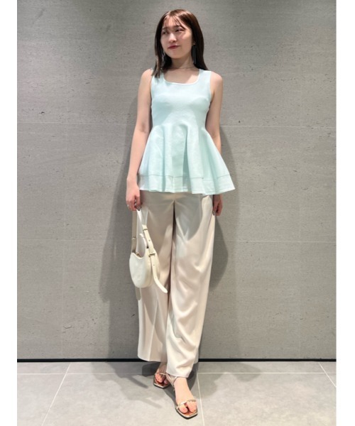 SNIDEL（スナイデル）の「ペプラムニットプルオーバー（ニット