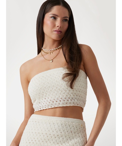STRAPLESS Luca Tube Top トップス | GUESS(ゲス) JAPAN 公式