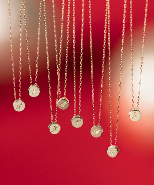 K10 ダイヤモンド シークレットイニシャル ネックレス（ネックレス