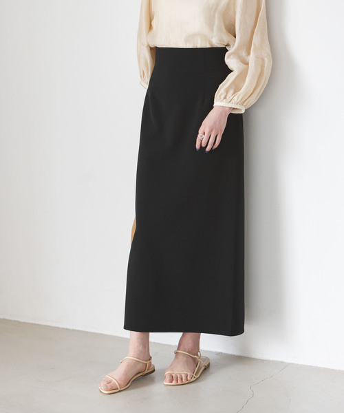 Noble（ノーブル）の「《追加》ジャージーライクカラータイトスカート
