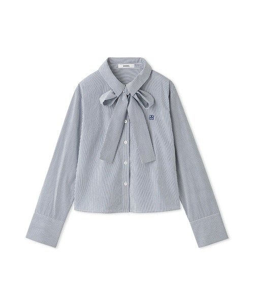 SNIDEL（スナイデル）の「リボンワンポイントロゴシャツ（シャツ