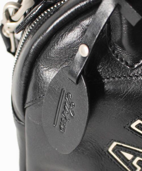 AVIREX（アヴィレックス）の「VARSITY LEATHER MINI-BOSTON BAG/ バー