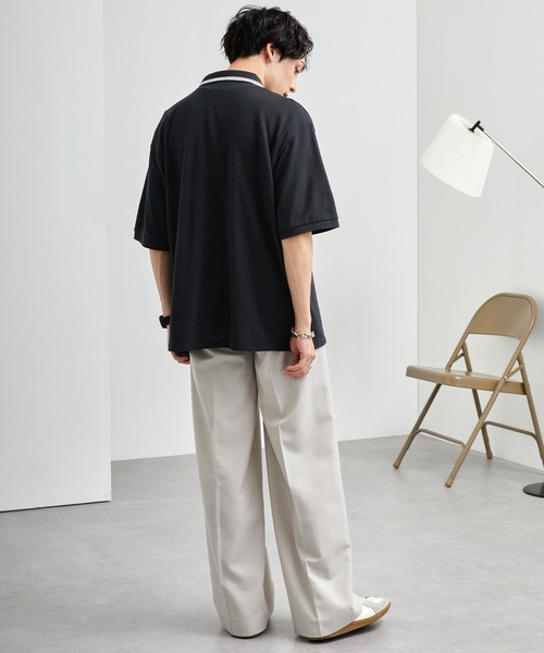 U.S. POLO ASSN 別注 ワンポイント刺繍 鹿の子ルーズポロシャツ