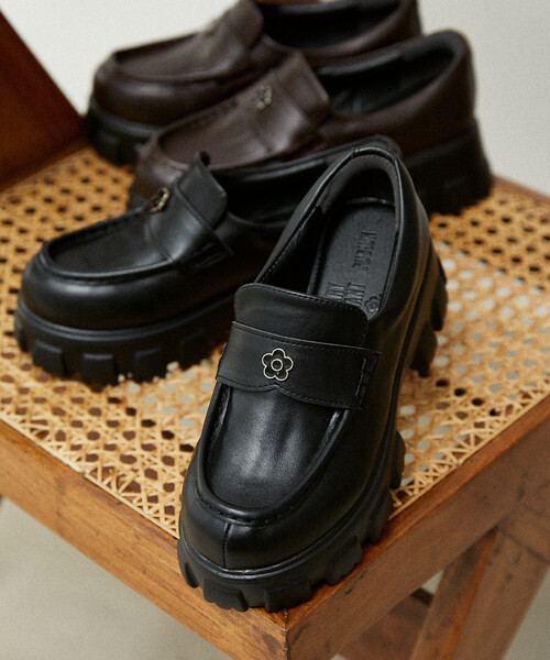 MARY QUANT × PUBLUX/マリークワント フラワーモチーフ 厚底