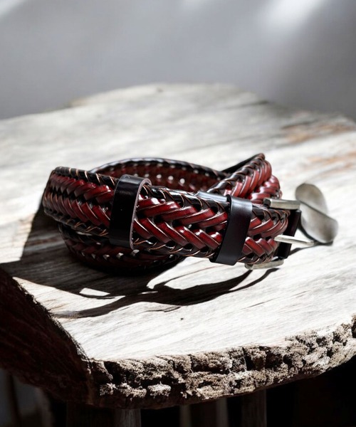 レザー 編み込み ベルト（ベルト）｜Port（ポート）のファッション通販