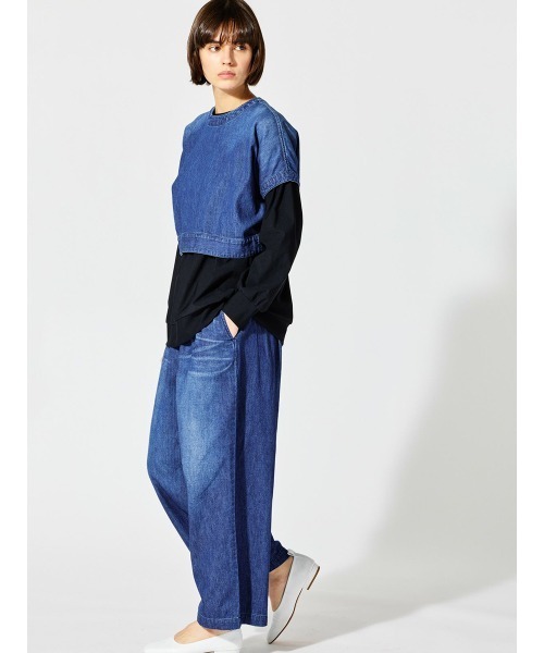 mizuiroind（ミズイロインド）の「mizuiro ind デニムイージーパンツ