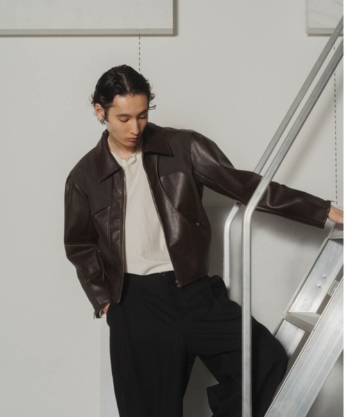 Knuth Marf（クヌースマーフ）の「Knuth Marf leather riders blouson