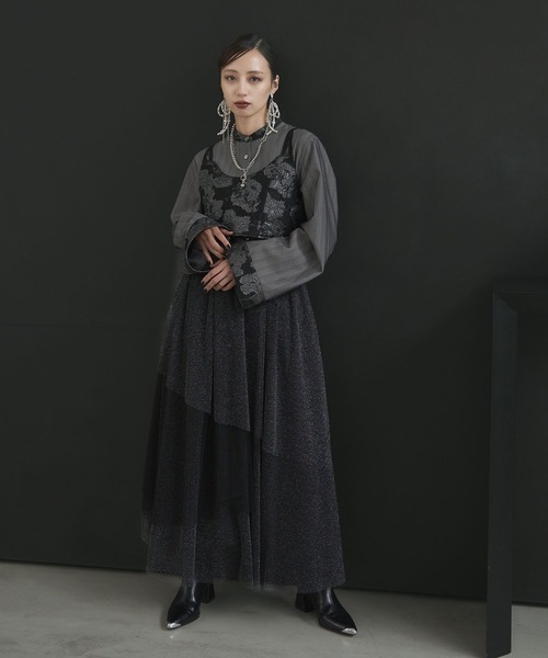 HARE（ハレ）の「2Pビスチェ＊イソザイチュニックシャツ(HARE)（シャツ