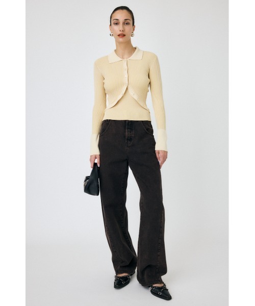 MOUSSY（マウジー）の「DROP WAIST STRAIGHT（デニムパンツ）」 - WEAR