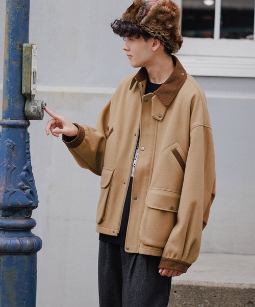 niko and（ニコアンド）の「ウーリーテックハンティングブルゾン