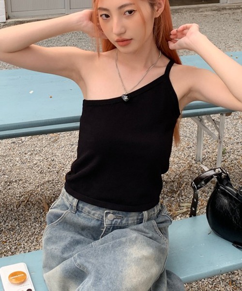 ワンショルダーキャミソール（キャミソール）｜LYEON（リヨン）の