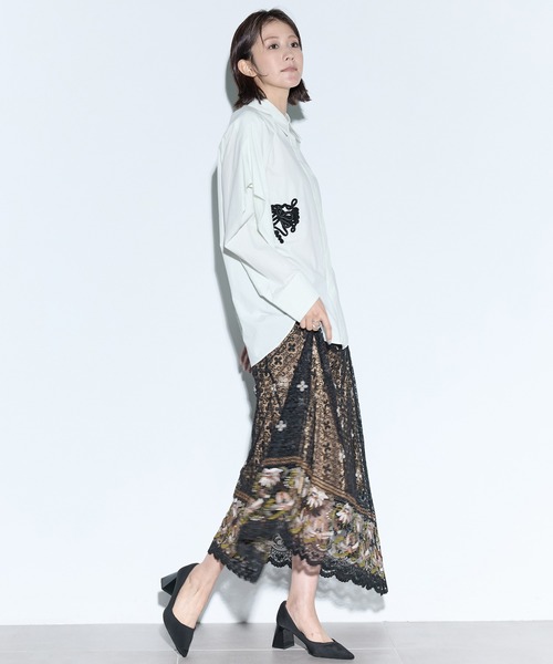 MURRAL/ミューラル】Everlasting embroidery lace skirt/エヴァー
