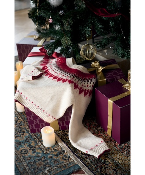 Heart Fair Isle Knit Pullover（ニット/セーター）｜Her lip to（ハー