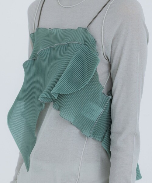 kotohayokozawa/コトハヨコザワ】シアーショートキャミソール