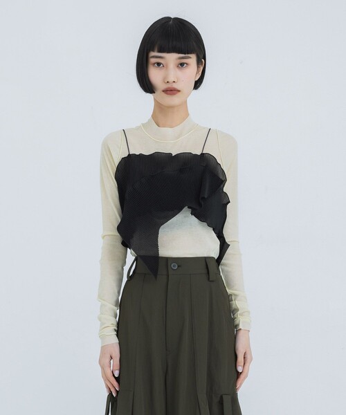 kotohayokozawa/コトハヨコザワ】シアーショートキャミソール