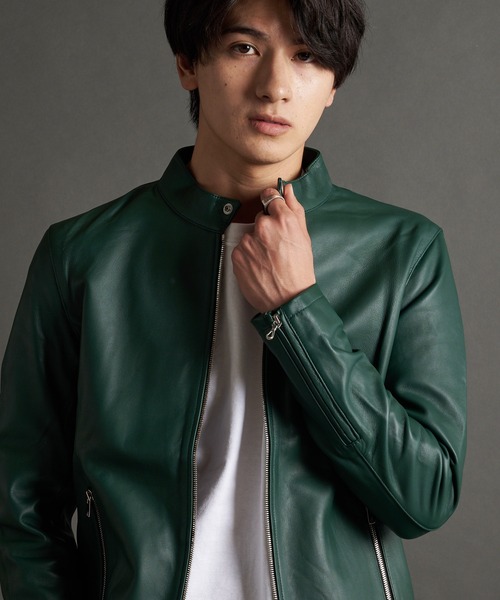 JACKROSE（ジャックローズ）の「JE LAMB LEATHER SINGLE RIDERS JE