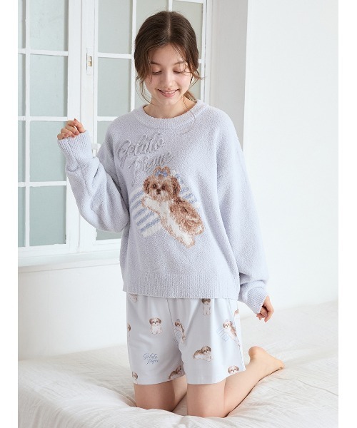 セール】シーズー柄ショートパンツ（ルームウェア/パジャマ）｜gelato