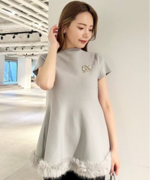 CELFORD（セルフォード）の「ファートリムペプラムニットプルオーバー