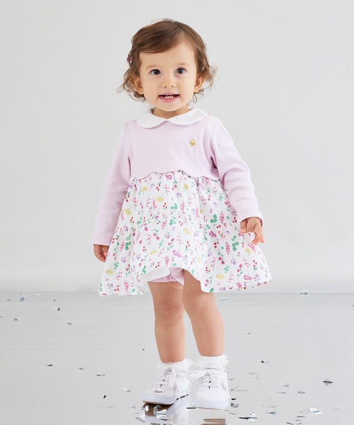 フルーツベアリングフローラルドッキングワンピース（その他ベビー