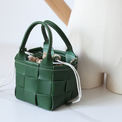 帆布×革の組み合わせ」本革レザー編みハンドバッグショルダートート