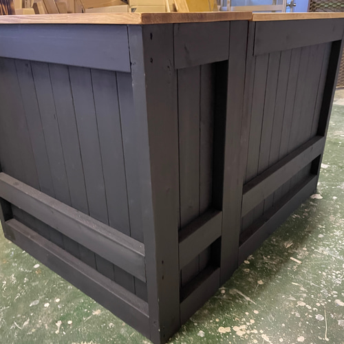 L型】カウンター 2分割 レジ 幅90✖︎高さ85✖︎奥行き40センチ✖︎2