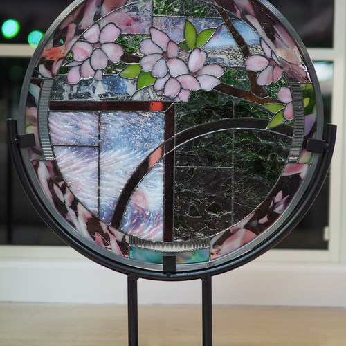 さくら 2023」ステンドグラス パネル 桜 その他インテリア雑貨