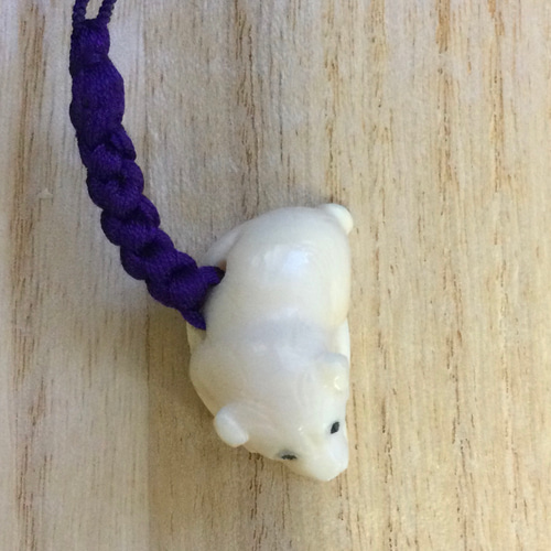 象牙 根付 十二支（戌）いぬ（中） キーホルダー 石橋象牙店 通販