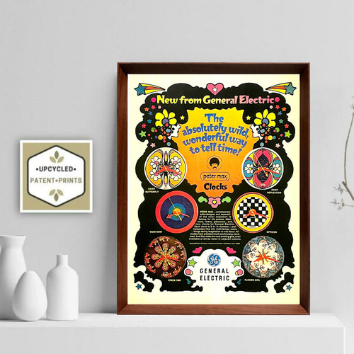 ピーターマックス 1960年代 アメリカ 雑誌 ヴィンテージ 広告 額付