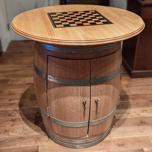 樽ハイテーブル キャビネットタイプ 高級フレンチオーク樽 ワイン